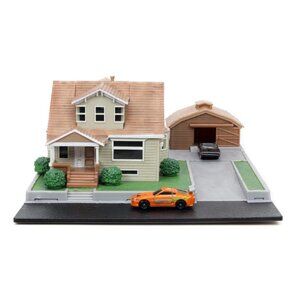 Jada Toys Fast & Furious Nano Hollywood Rides Dom Toretto's House Display Dioram
